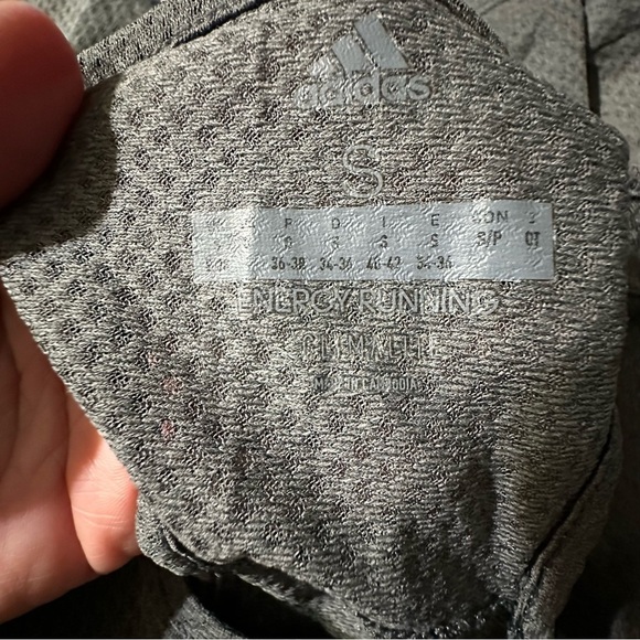 Adidas Energy Running women's grey mesh tank top size small - Picture 3 of 4